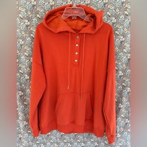 Cozy Rust Hoodie Sweater